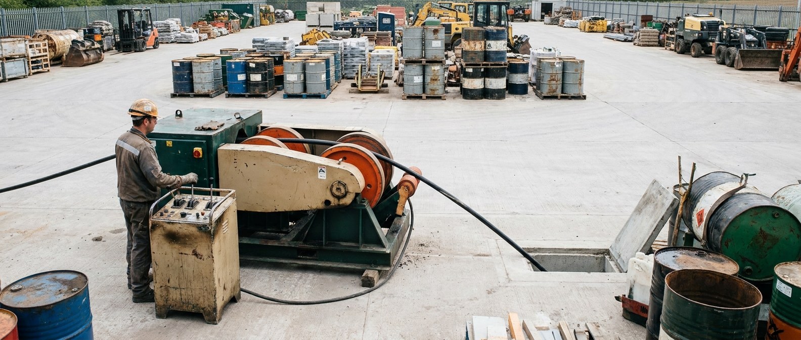 оператор у cable pulling machine